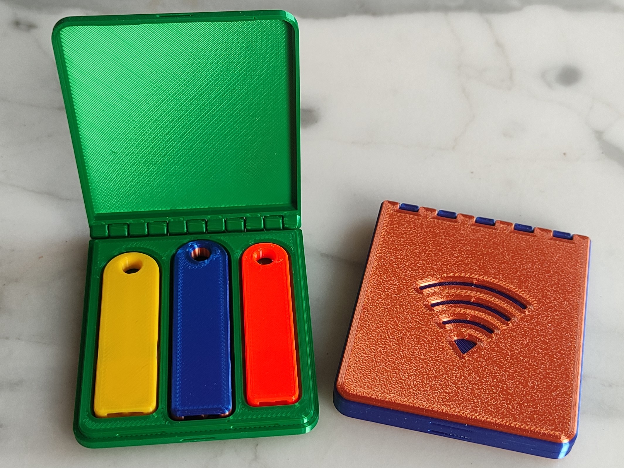 Gift and Storage Box for Keychain Whistle Set
