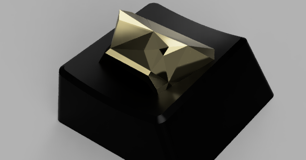 Mx Cherry Low Poly titty key cap by BrookyFPV | Download free STL model ...