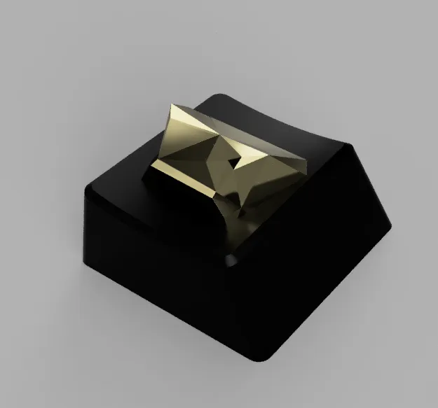 Mx Cherry Low Poly titty key cap by BrookyFPV | Download free STL model ...