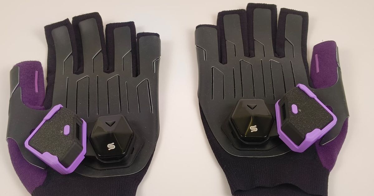 FluxPose Adapter for Stretchsense Reality XR Gloves by FluxPose | Download free STL model | Printables.com - 3D model önizlemesi