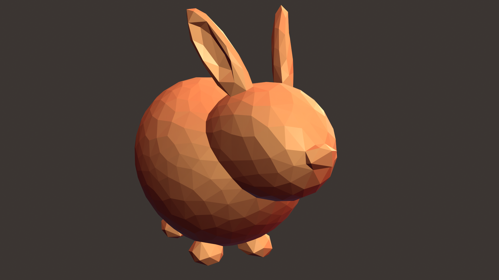 Low-poly rabbit / bunny