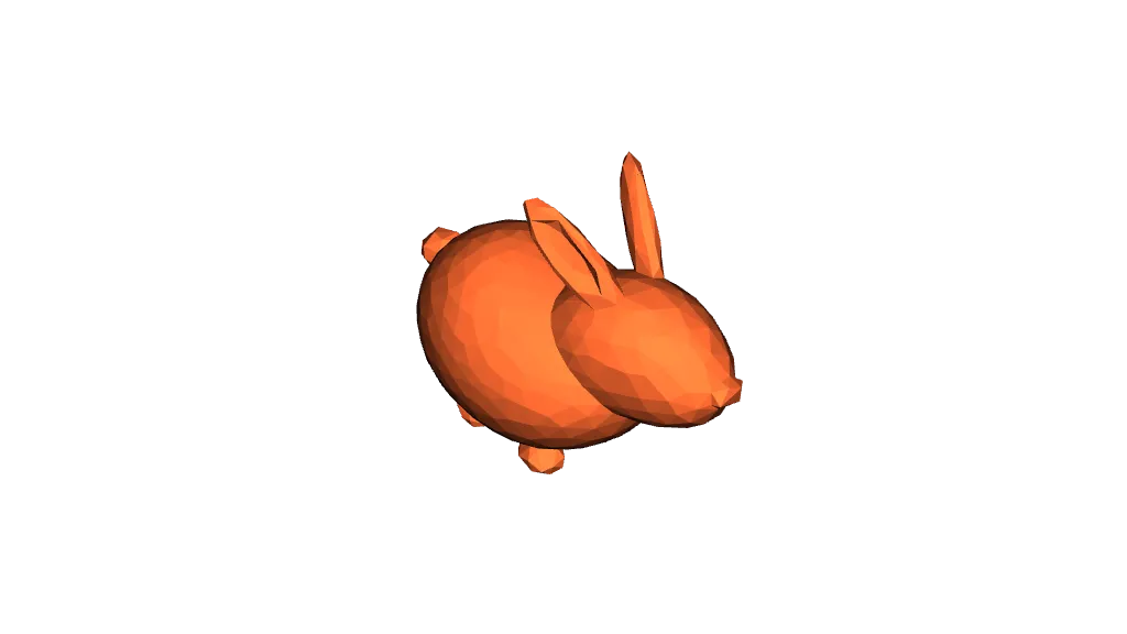Low-poly rabbit / bunny by Leon Brocard | Download free STL model ...