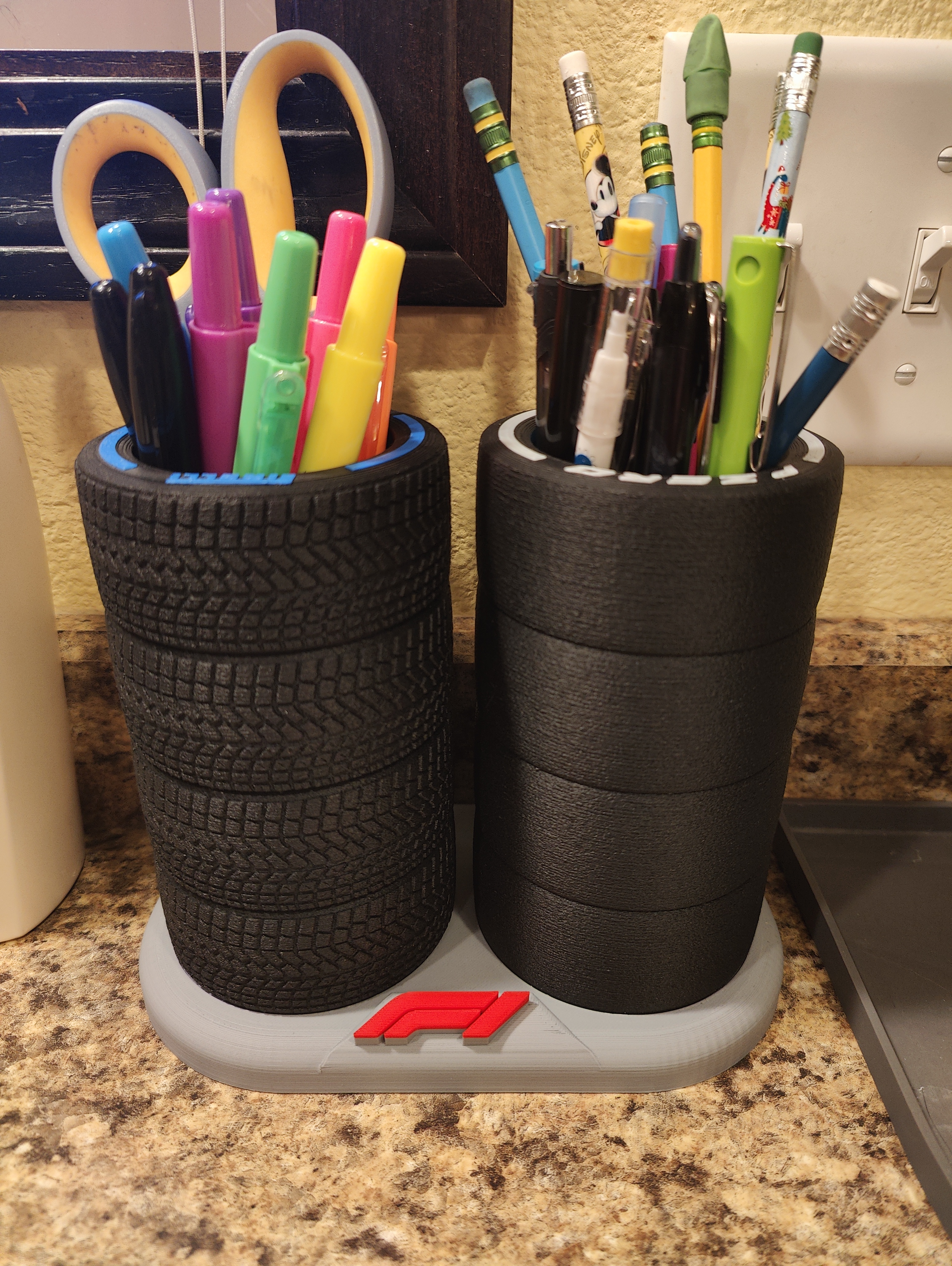 F1 Tire Stacks Pen Cup