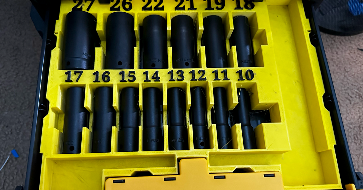 crafsman versastack & dewalt tstack icon deep impact socket holder