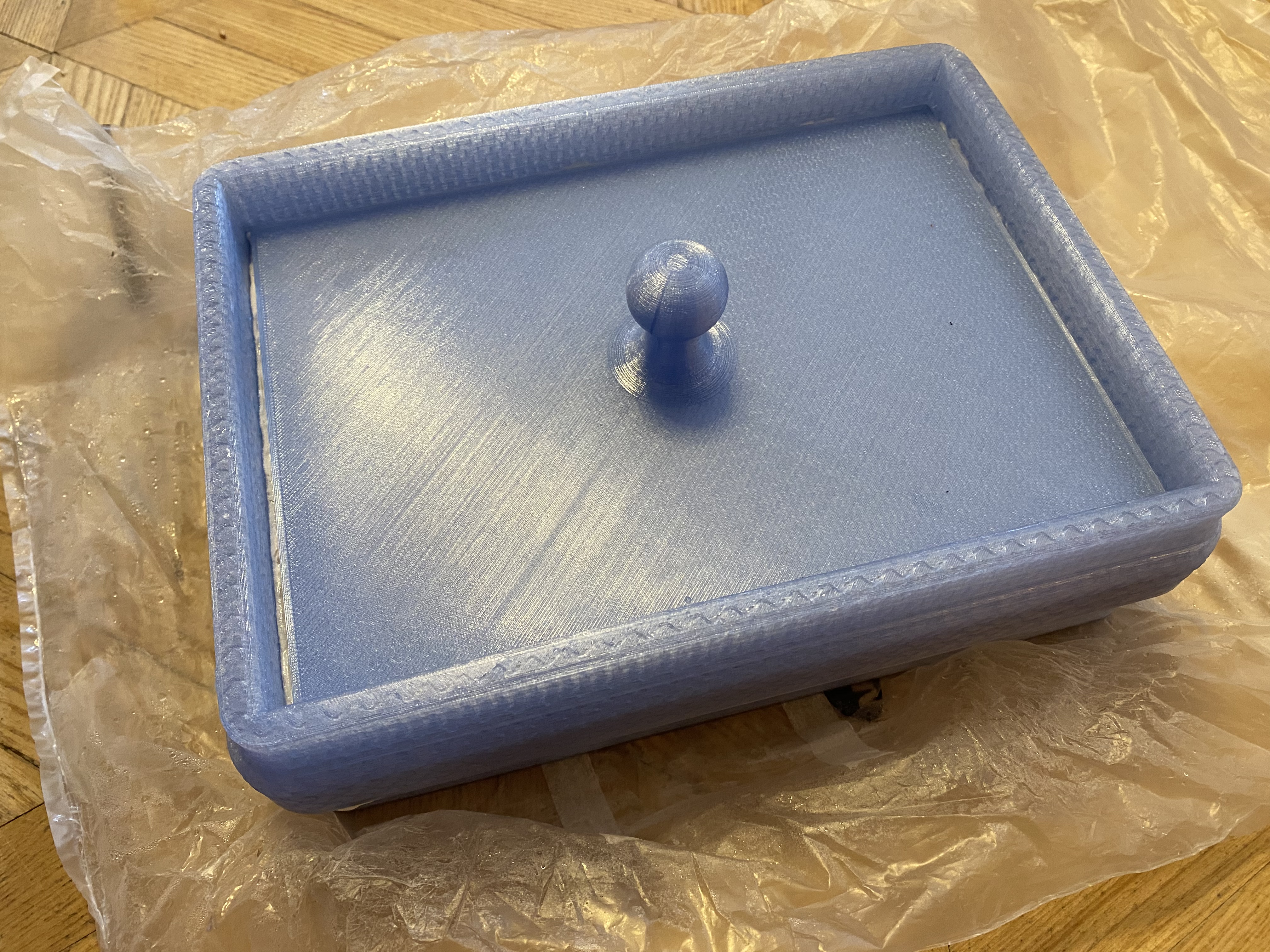 Miniatura 3 do modelo 3D Sturdy box with a stackable wall frame