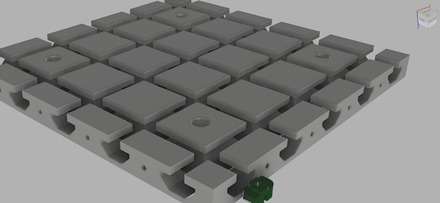 Work Bench Rail System based on 4040 extrusions