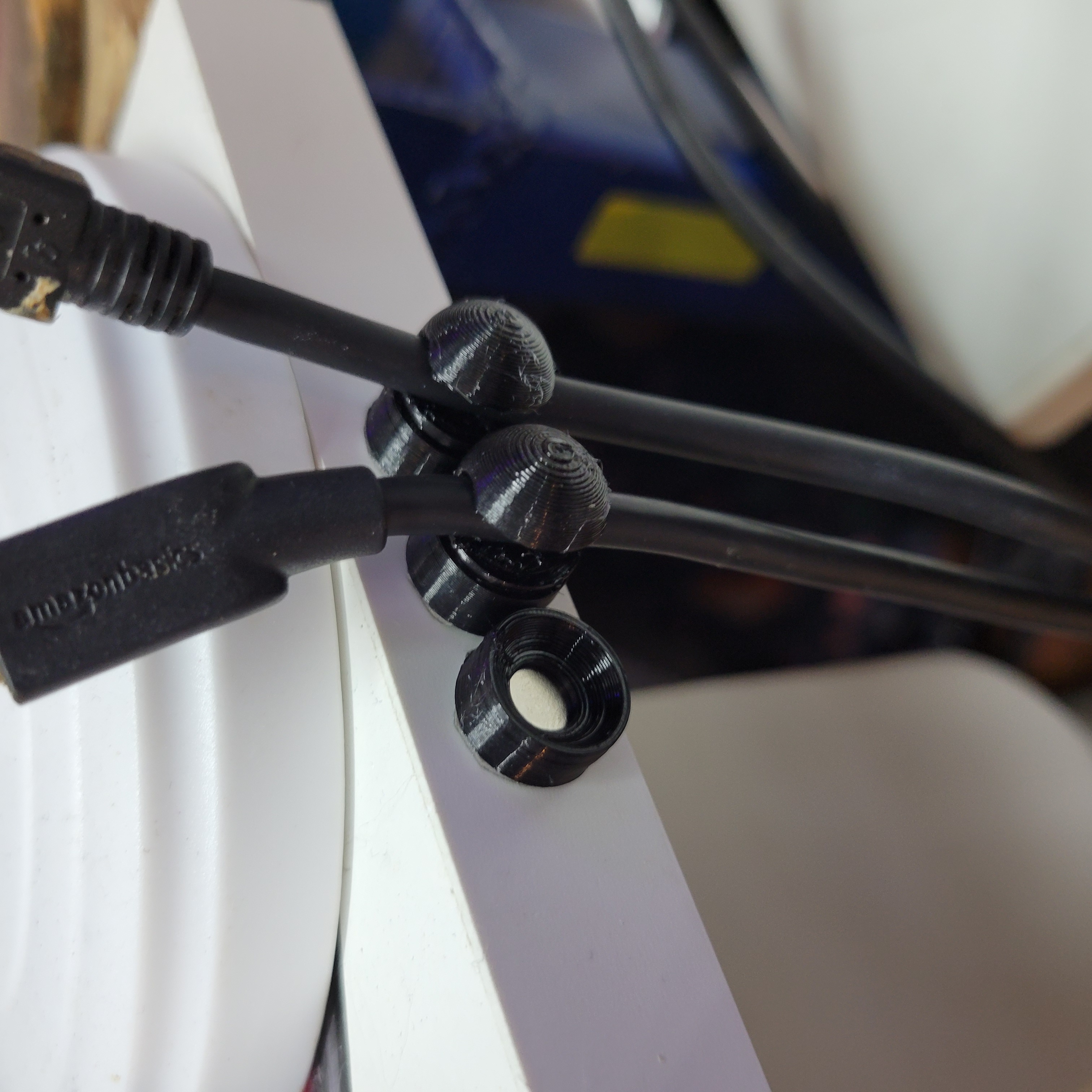Minimalist Magnetic Cord / Cable Holder - 2 x 6mm Gridfinity Magnet