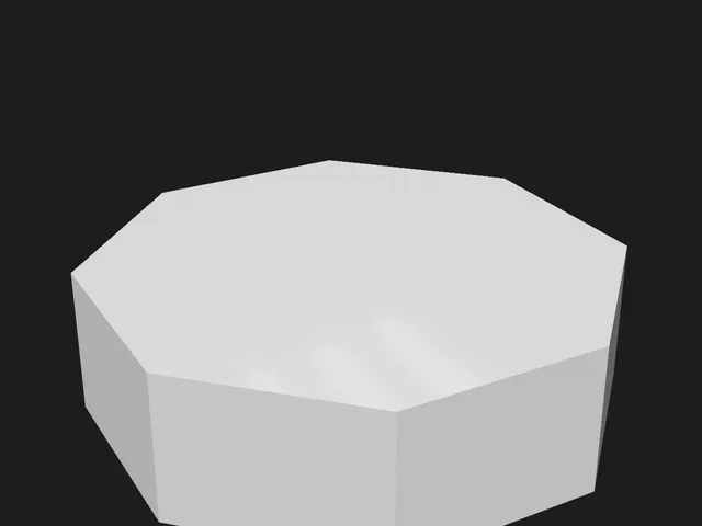 Polygon photo stand