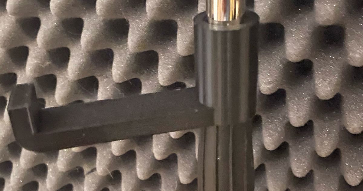 Headphone hook for microphonestand by Stoertebeker Download free STL