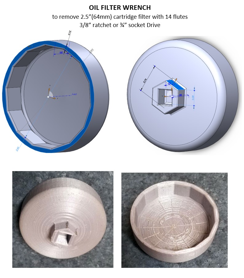Oil Filter Wrench by garyfain Download free STL model