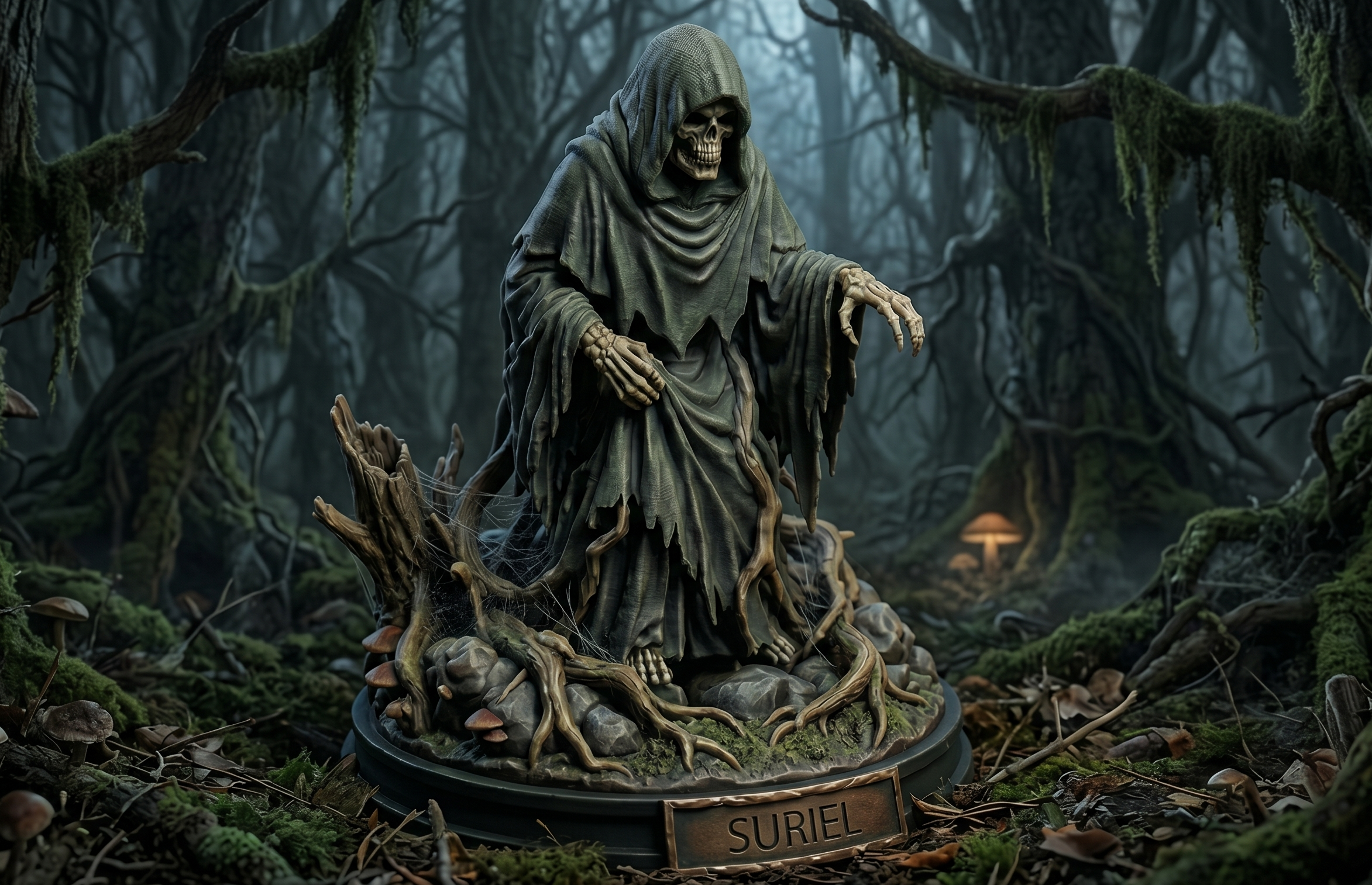 Suriel — The Truth-Teller from ACOTAR | Hooded Reaper Statue (Fan Art)