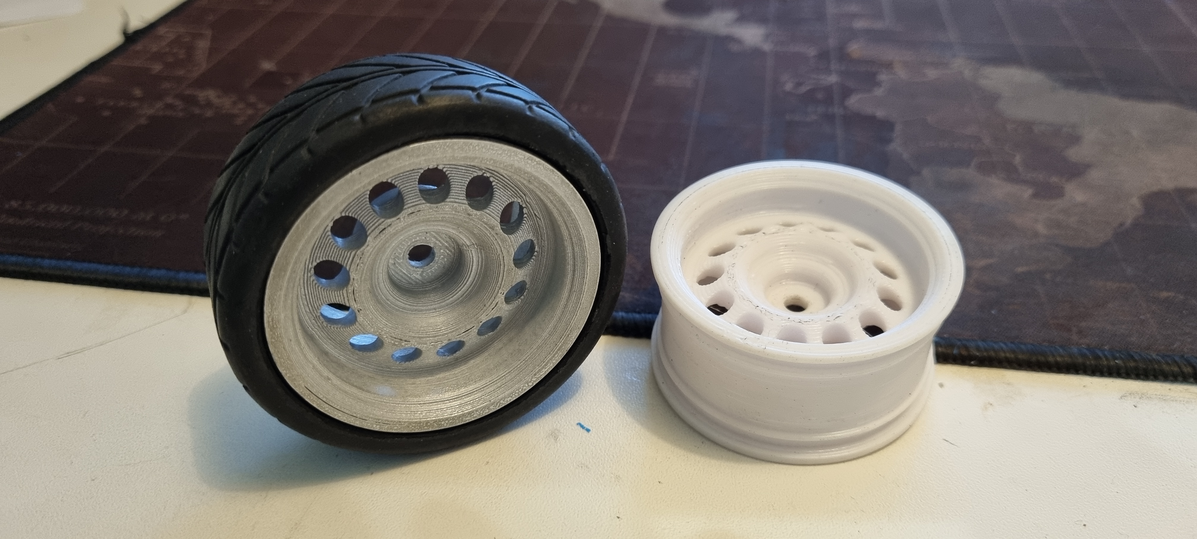 DEEP DISH STEEL RC WHEEL RIM 1:10 SCALE 52 X 26 12 MM HEX STEELIE SPARE TAMIYA TT 02RADIO CONTROLLED CAR