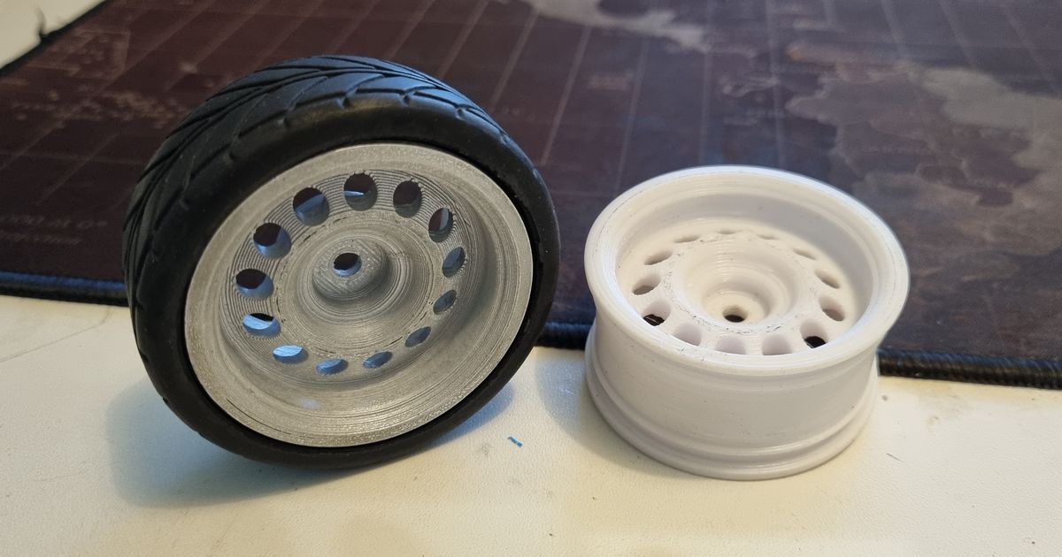 DEEP DISH STEEL RC WHEEL RIM 110 SCALE 52 X 26 12 MM HEX STEELIE SPARE