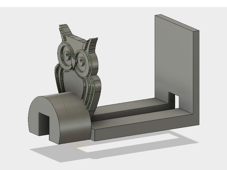 Miniatura 4 do modelo 3D Owl Customizable Cable Holder
