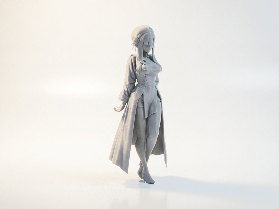 Cute Geisha Figurine Chibi Anime 3D Printable