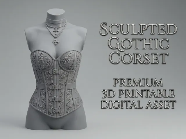 Sculpted Gothic Corset