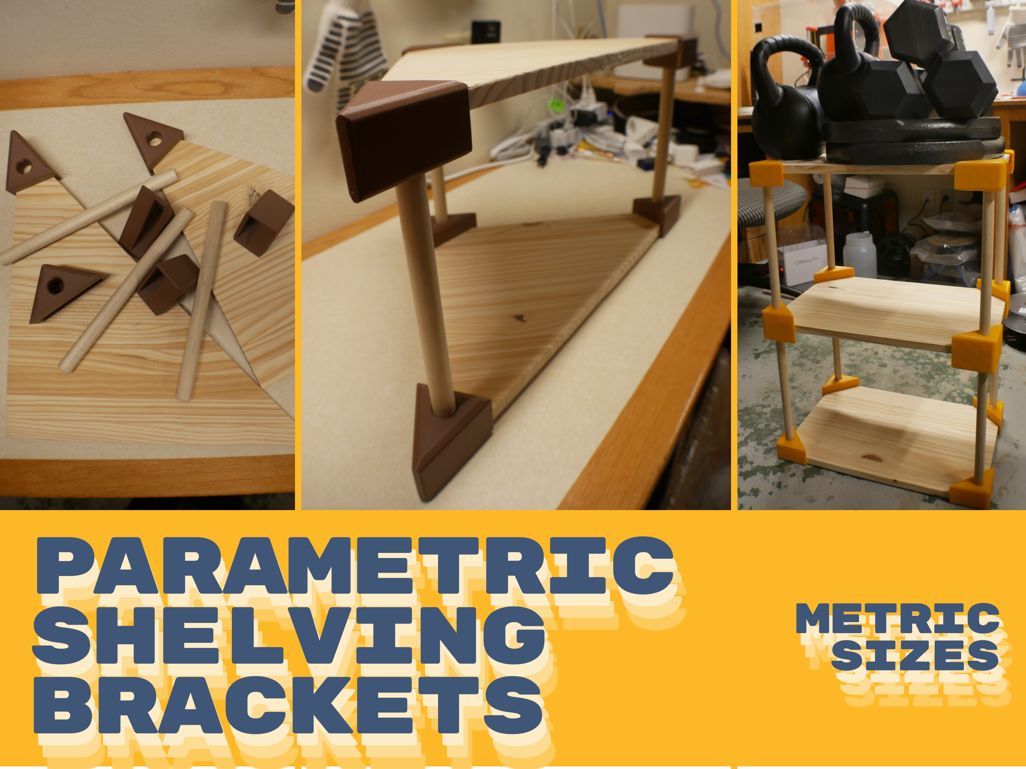 Parametric Shelving Brackets (Metric)