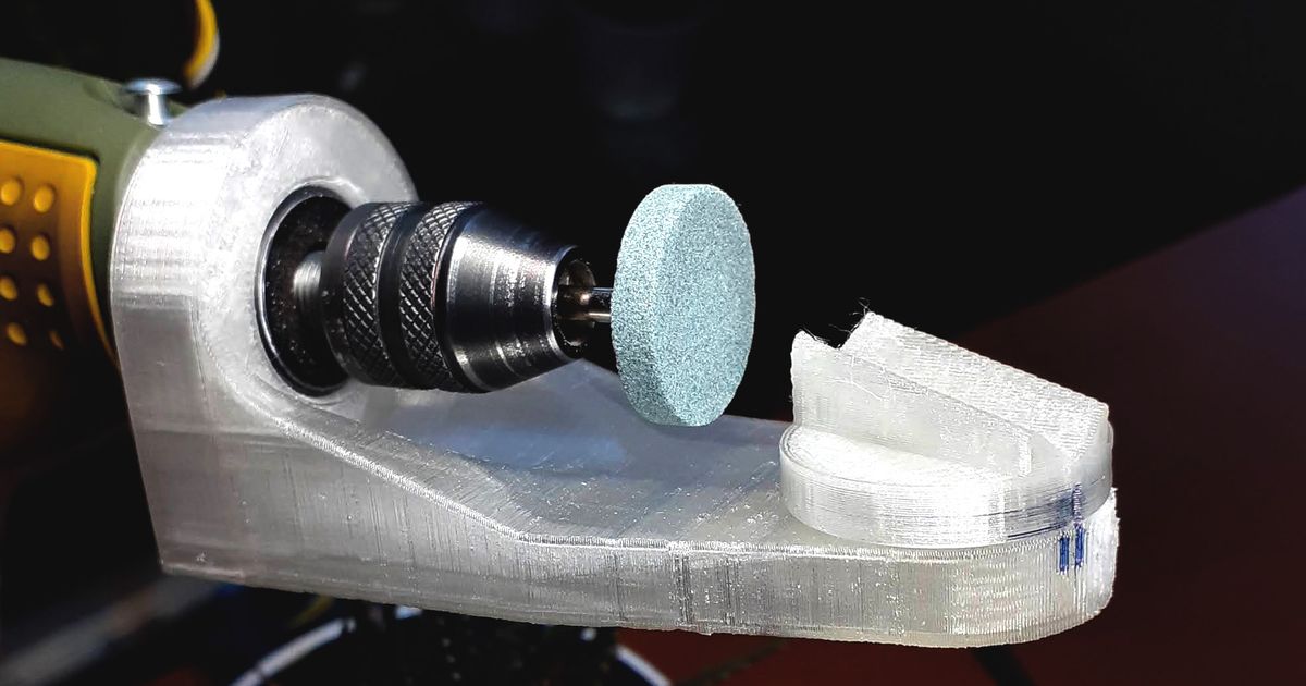 redesigned drill bit sharpener, adjustable and with relief angle for proxxon fbs/ibs by Alex