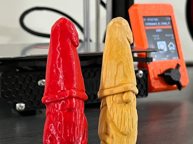 Gnome Wood Carving