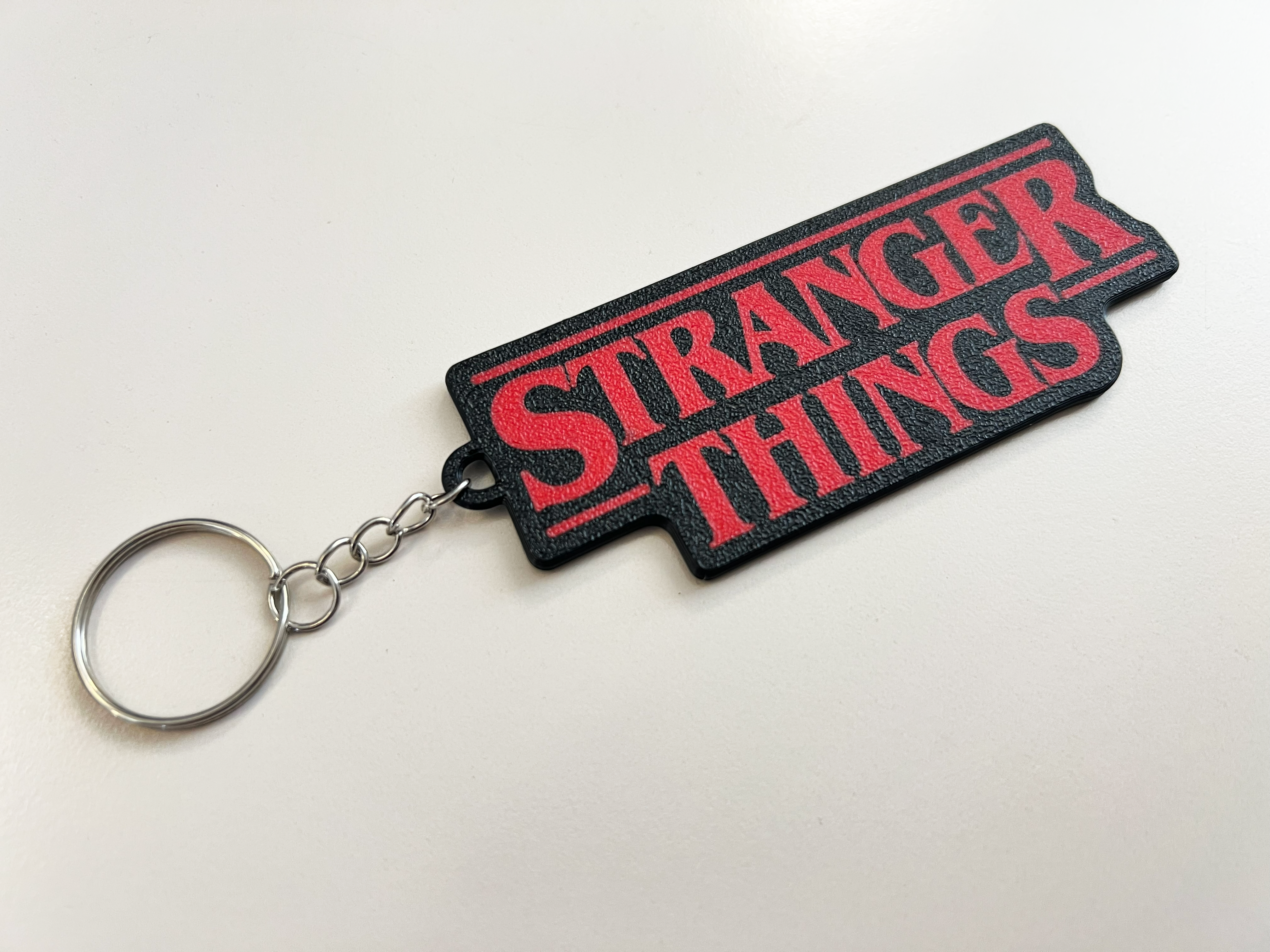 Stranger Things Keychain – Simple 2 Color Print