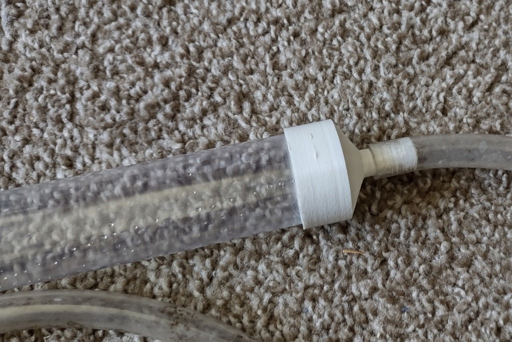 Aquarium Siphon Adapter 1in PVC
