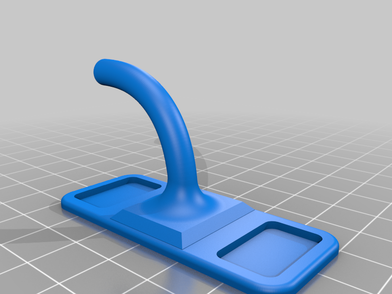 Miniatura 2 do modelo 3D Wall long hook by stapler