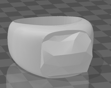 Miniatura 2 do modelo 3D Infinity stone ring