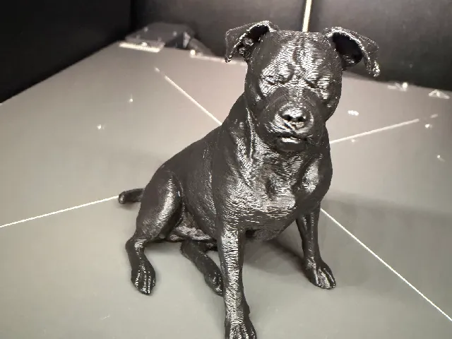Detailed Dog Sculpture