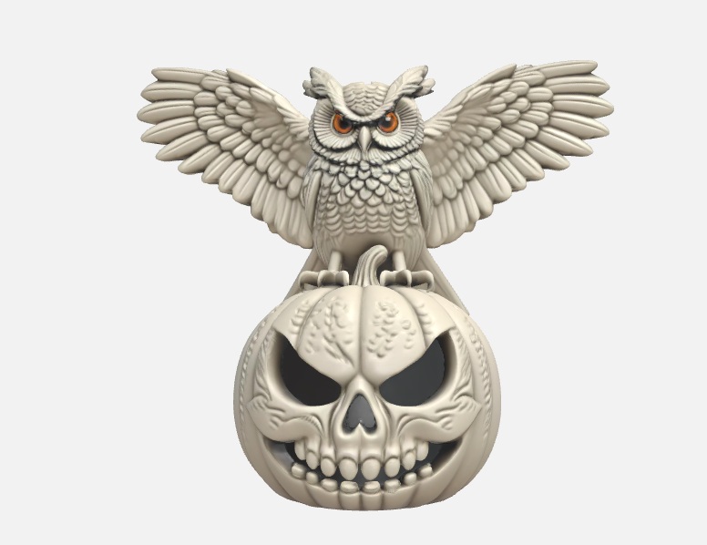 Kürbis mir Eule