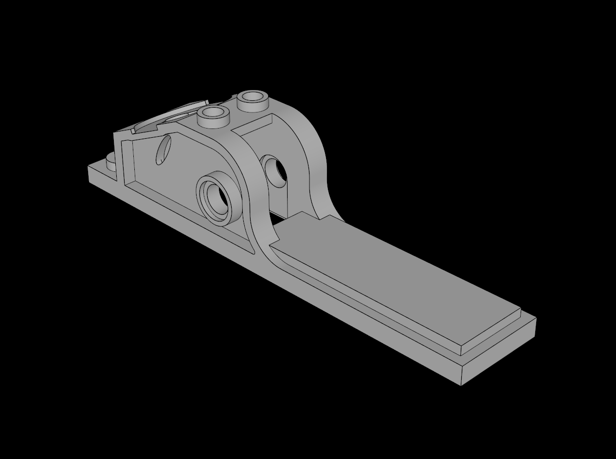 Lego Compatible (50408.dat) Projectile Launcher  2 x 10 x  3 Tornado Spinner Launcher Base