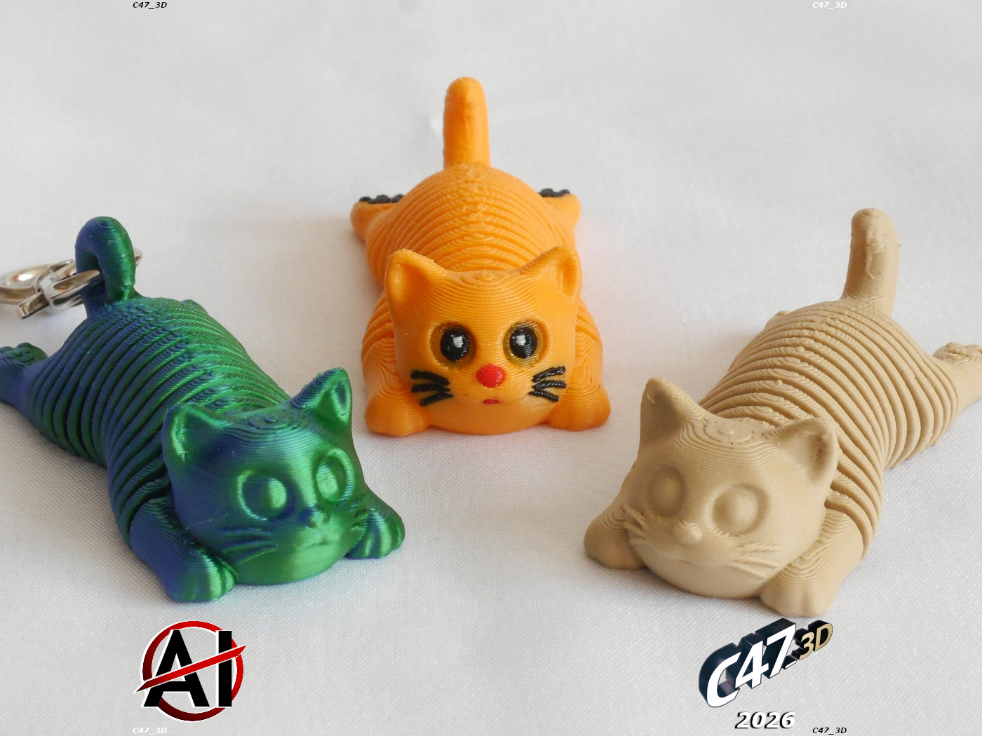 Miniatura 6 do modelo 3D Springy Cat