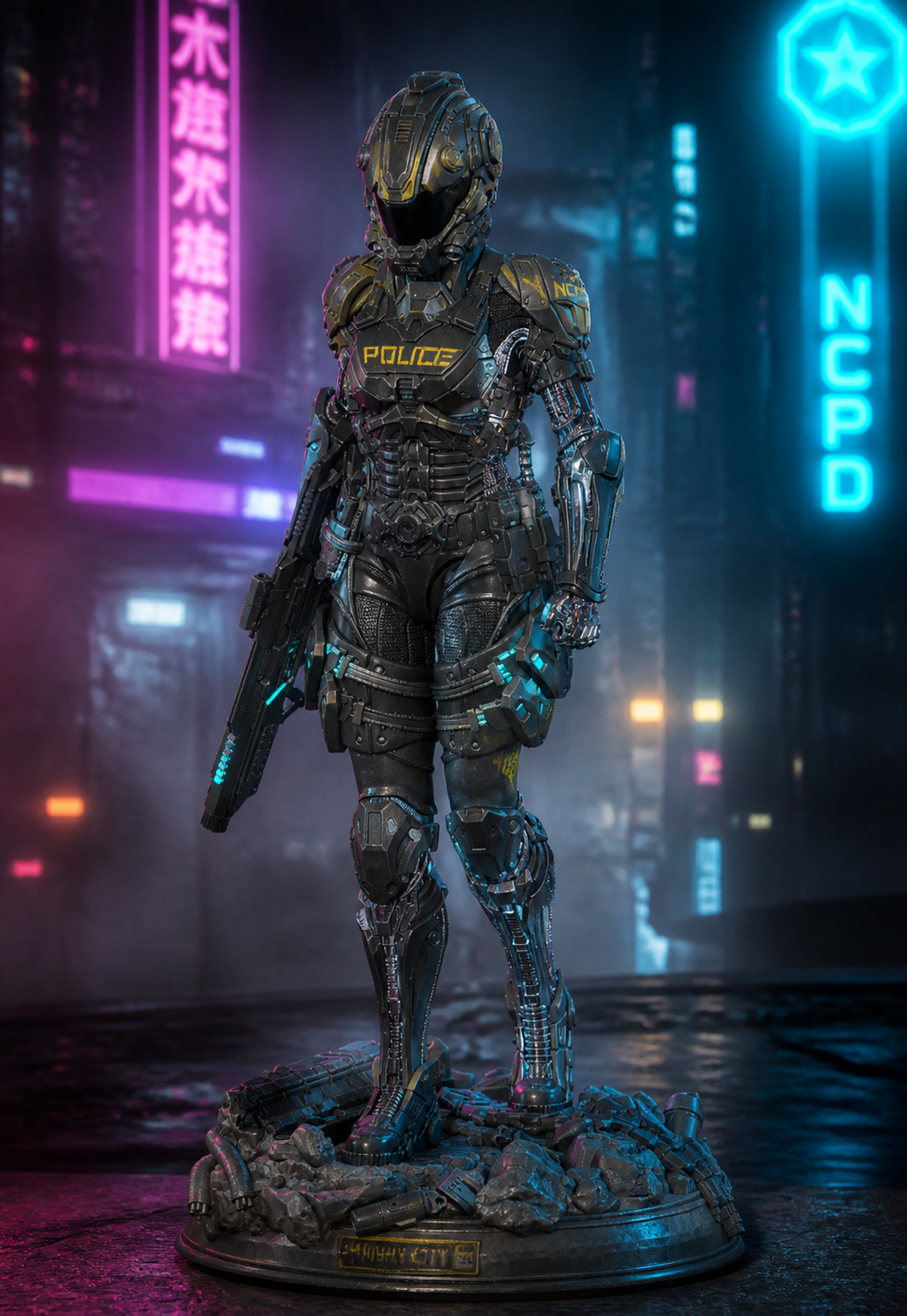 Cyberpunk 2077 SWAT Police girl