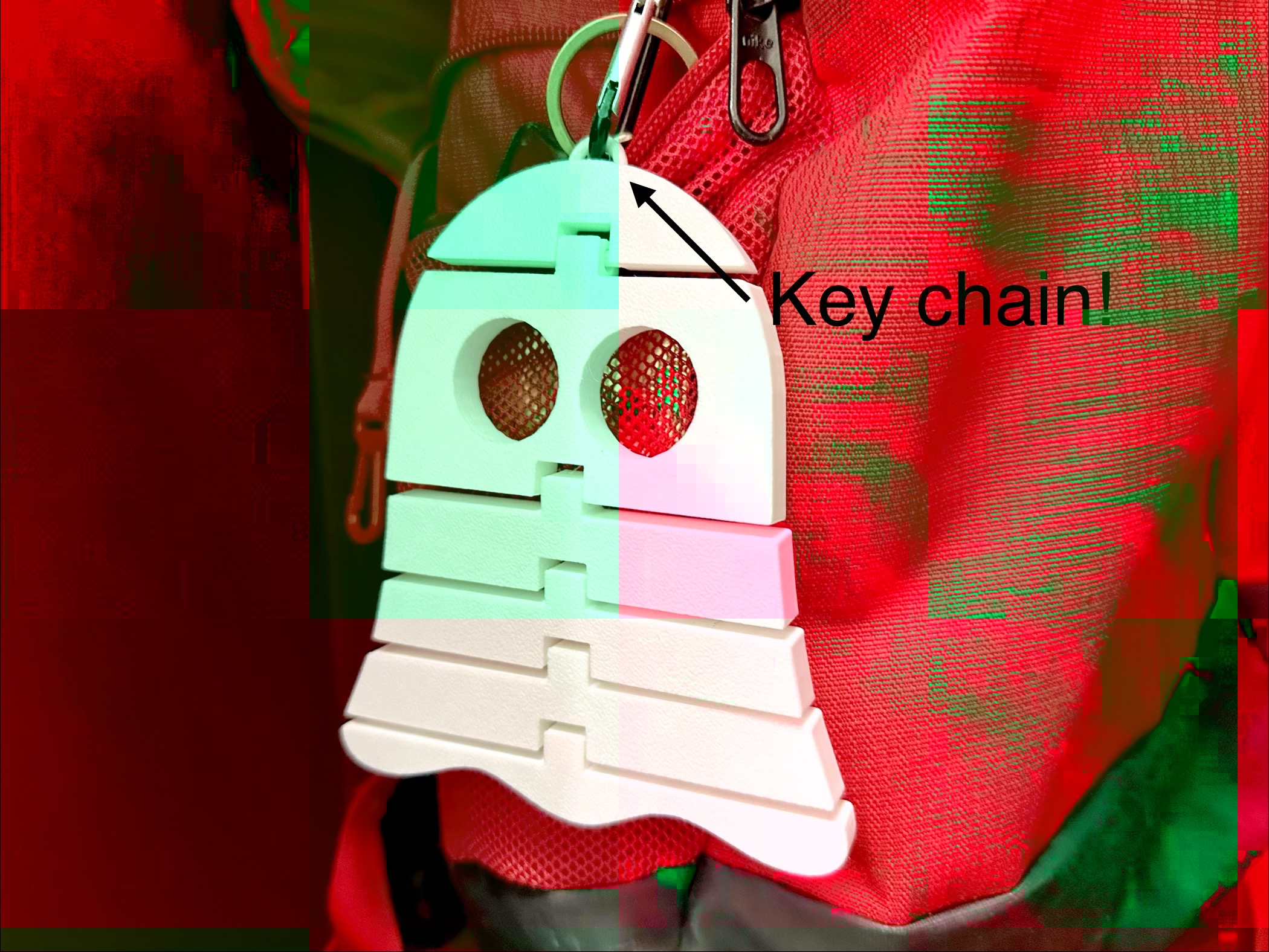 Miniatura 2 do modelo 3D fun flexi ghost key chain