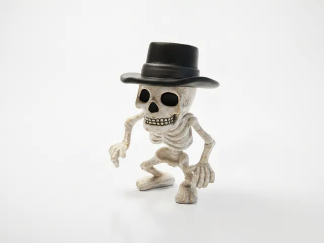Skeleton In Hat Fantasy Figurine 3D Printable