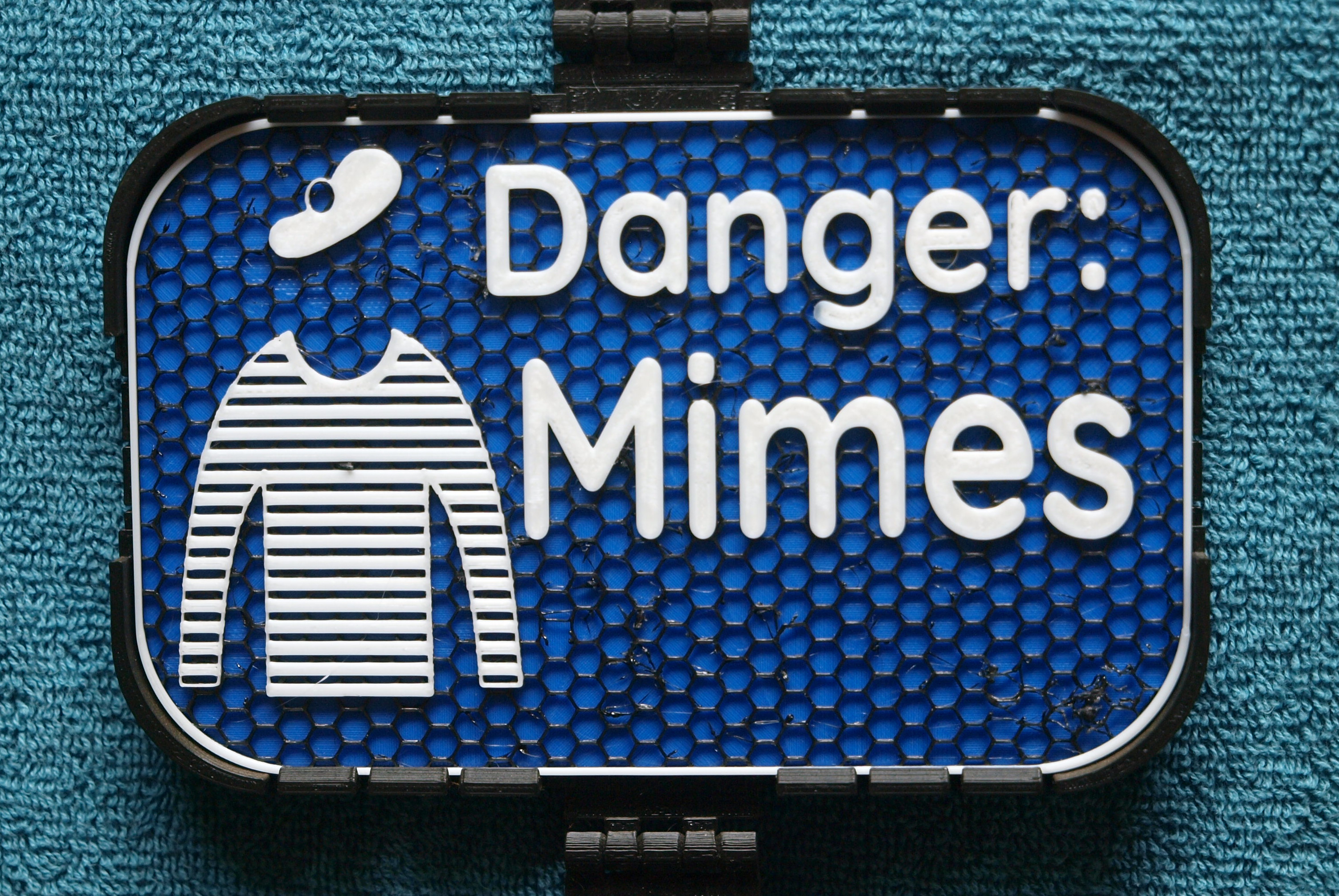 "Danger: Mimes" sign