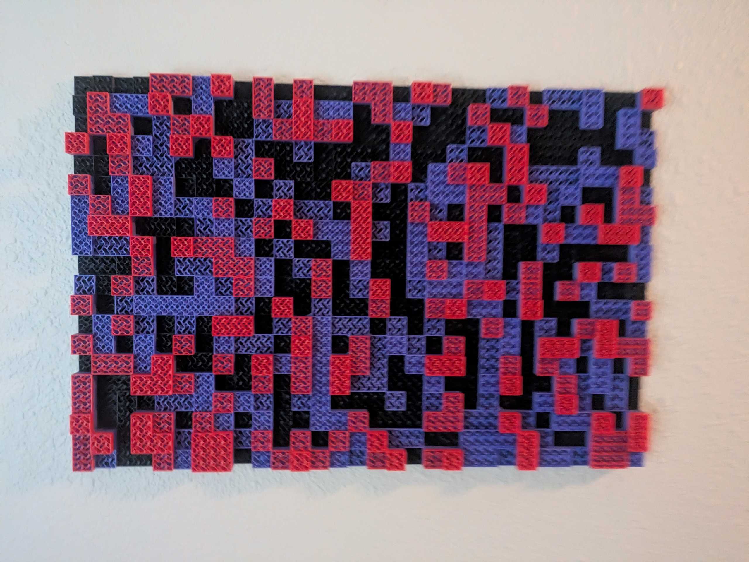 Parametric Randomized Sound Diffuser Panel