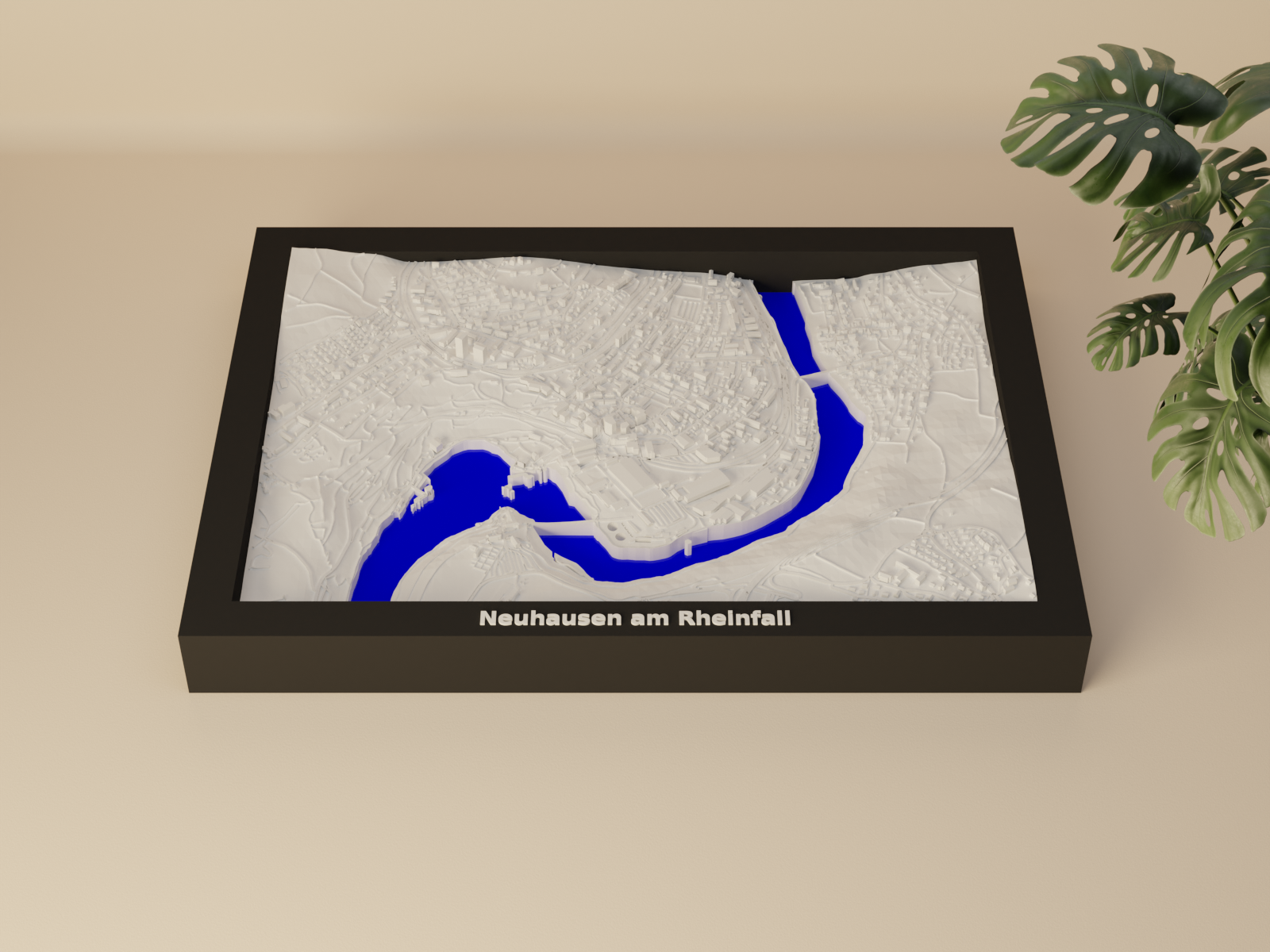 Neuhausen am Rheinfall, Switzerland - 3D Miniature