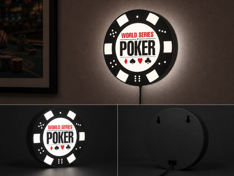 WSOP World Series of Poker LED Light Box | Multi-Color 3D Printable STL