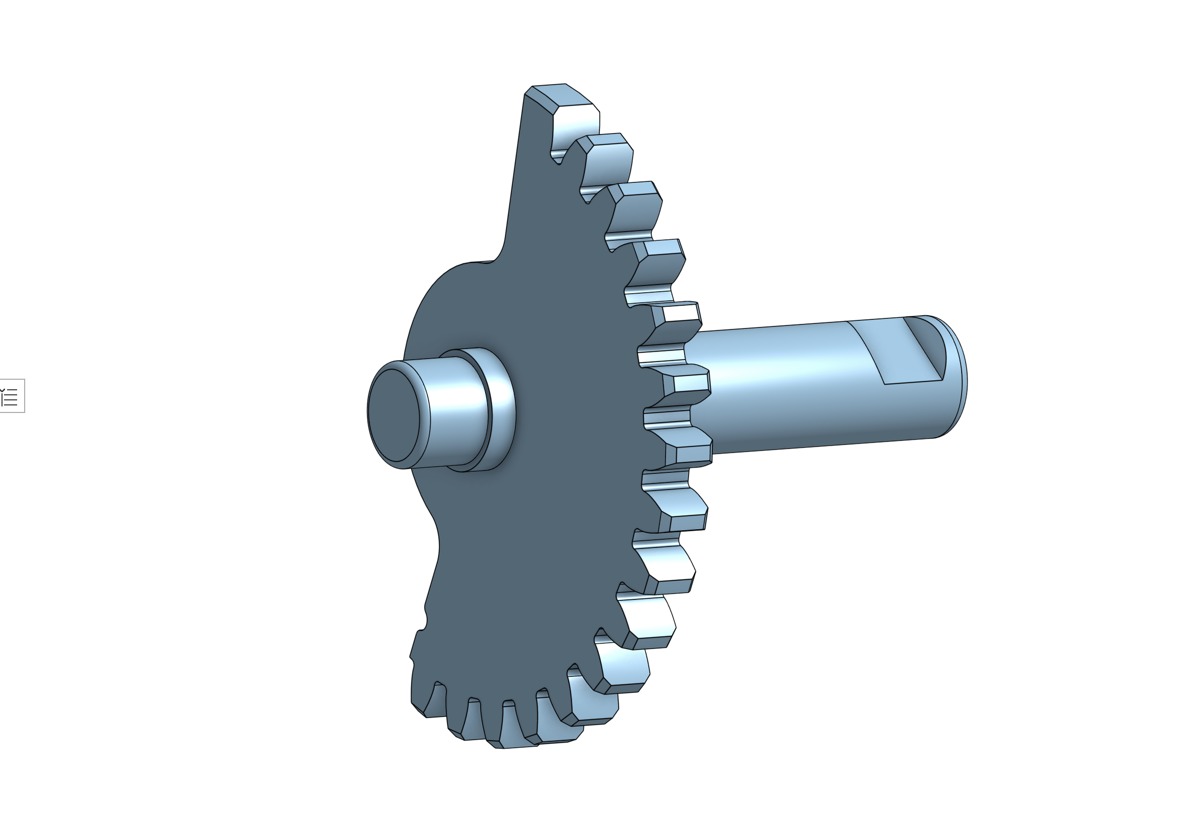 Puch Maxi E50 - kick start shaft - 349.2.13.332.0