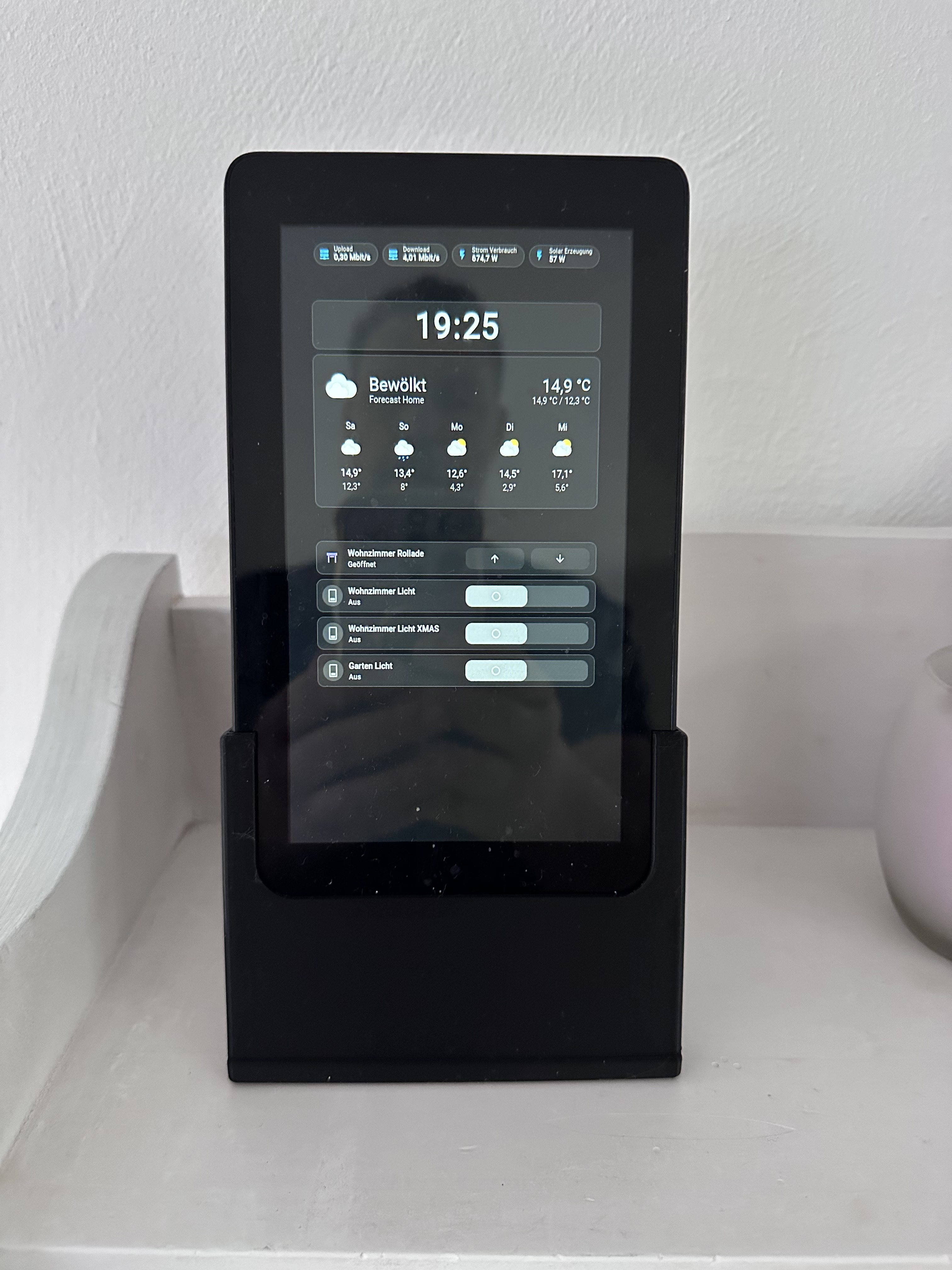 Kindle Fire 7" stand, smarthome display 3D model