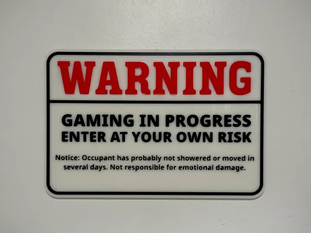 Gamer Door Sign