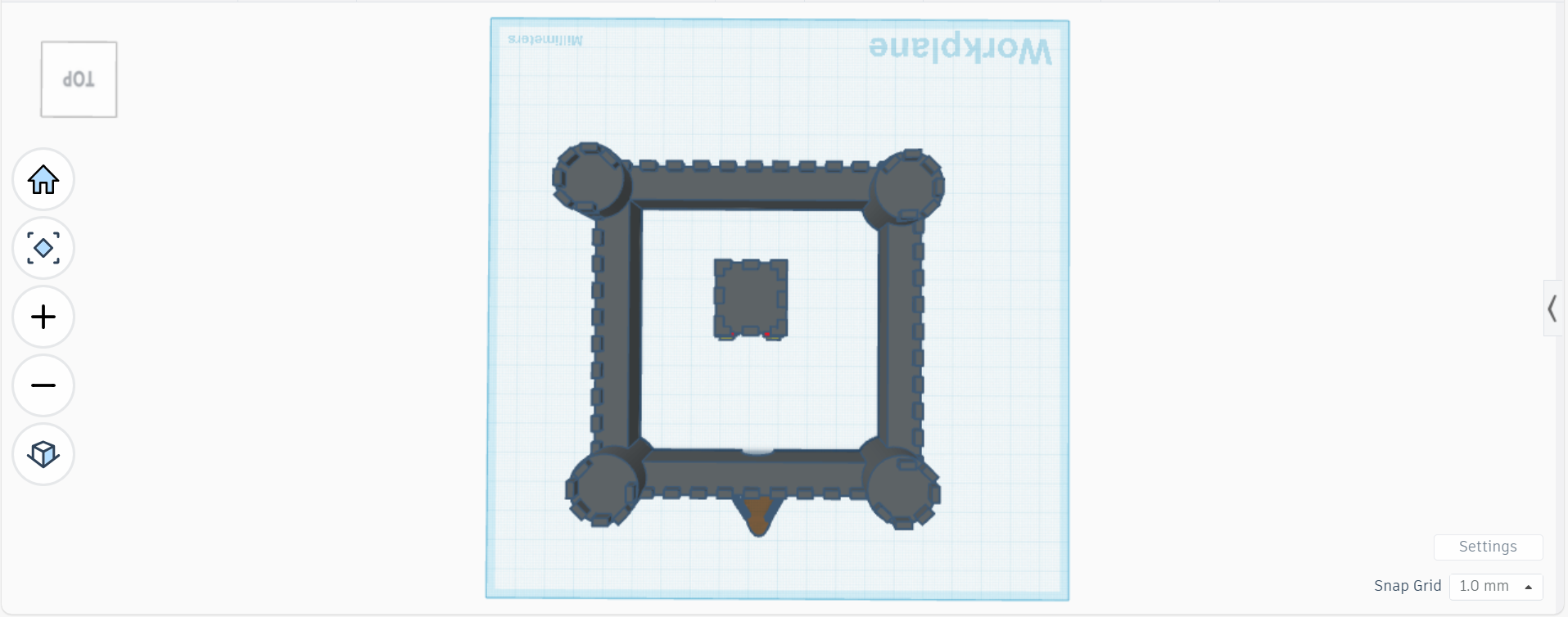 Miniatura 2 do modelo 3D a simple castle