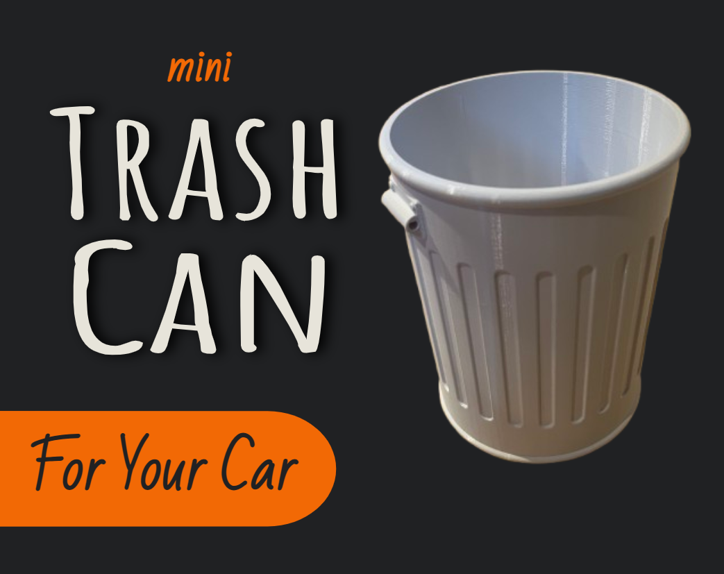 Car Trash Can 3D model thumbnail