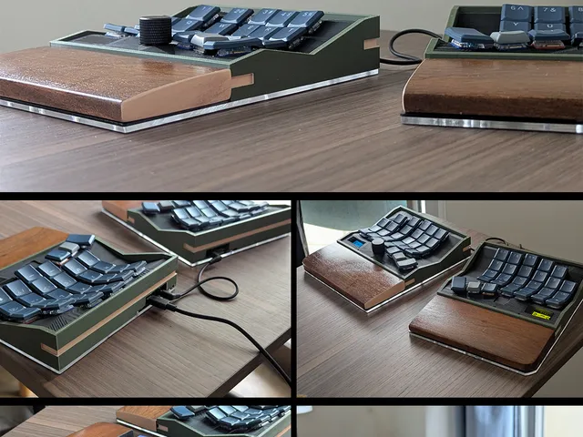 Tofu Dactyl split keyboard case designs