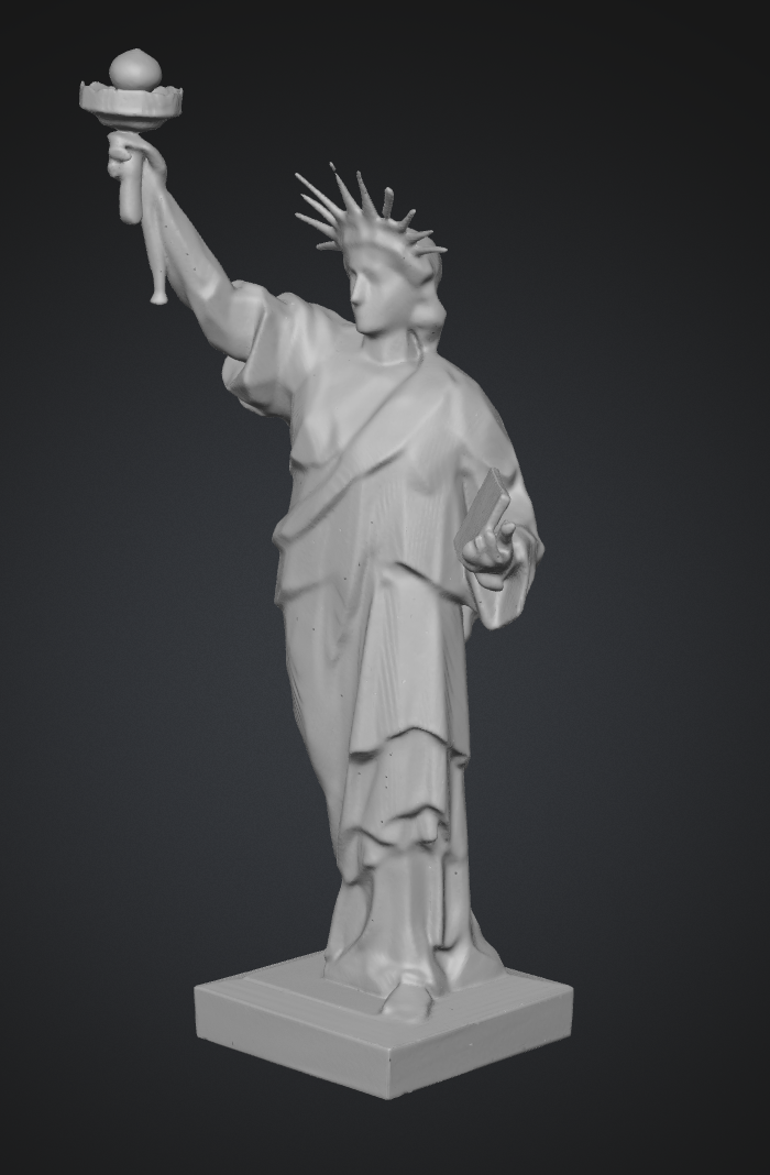 low-poly statue of liberty