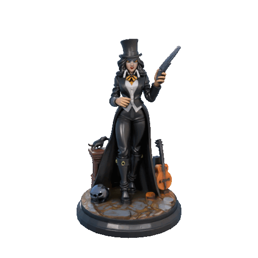 PERSONAJE MUJER PISTOLERA