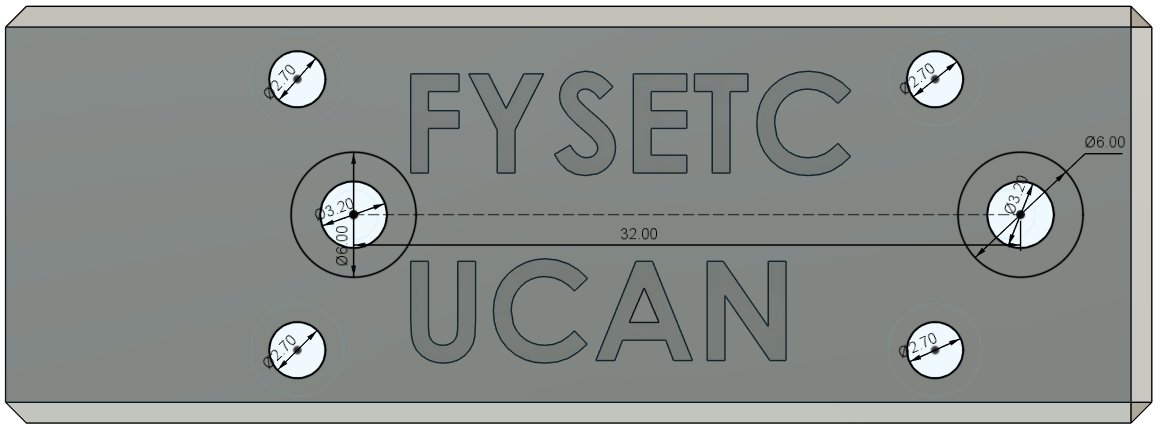 UCAN bracket for FT-EMS mounting 3D model thumbnail
