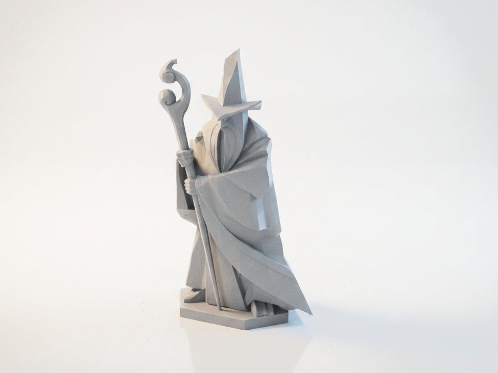 Geo Gandalf Wizard Figurine Lord of the Rings 3D Printable