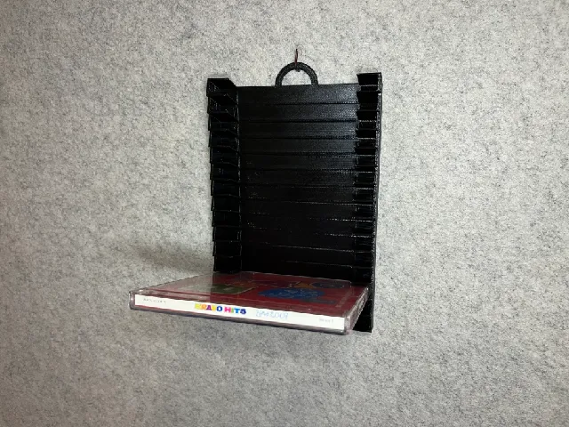 Wall stand holder for 15 CD music discs