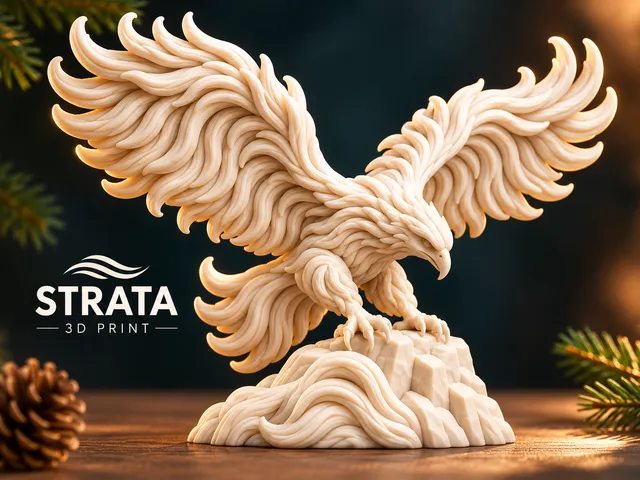 Majestic Strata Eagle | Detailed Eagle Sculpture